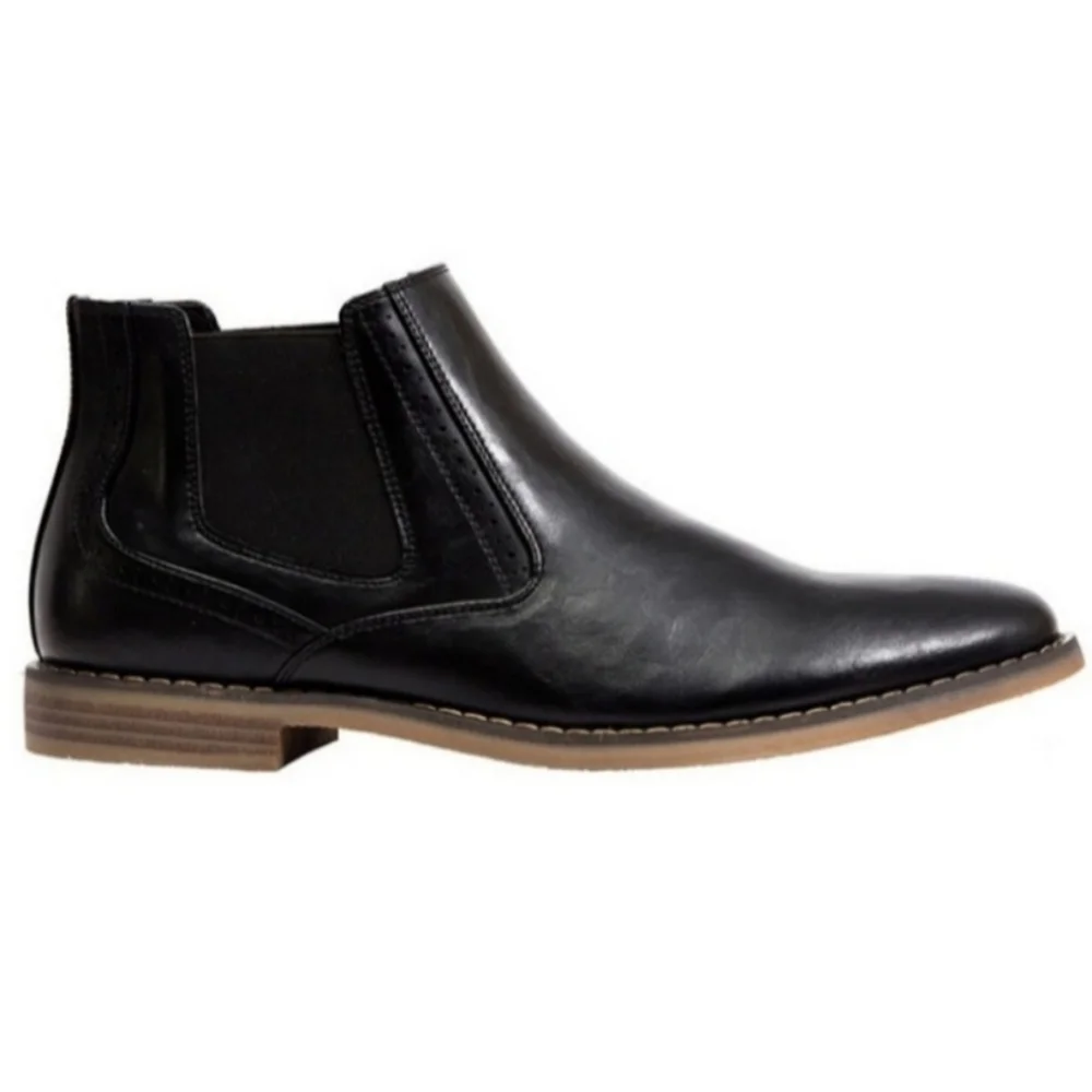 DEER STAGS MIKEY CHELSEA BLACK BOOTS SIZE 12
